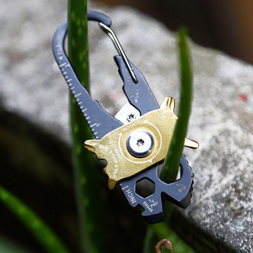 20 in1 Pocket Portable Gadget Mini Useful Utility Multi Tool Keychain EDC