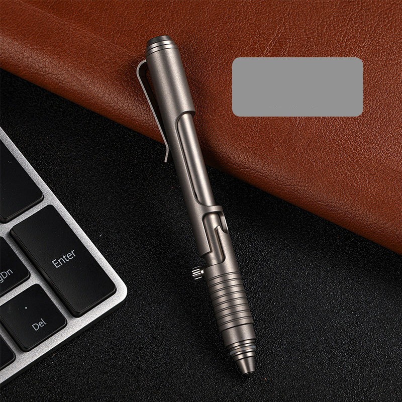 Titanium Alloy EDC Pen Tungsten Glass Breaker Emergency Writing Tool