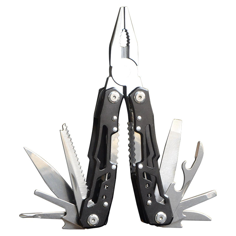 14-in-1 Foldable Stainless Pocket Heavy-Duty EDC Multi-Tool With Sheath
