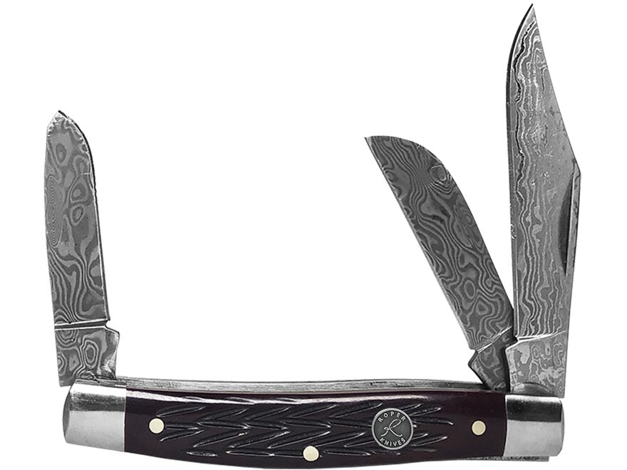 American Buffalo Knife & Tool Tombstone Stockman Pocket Knife 2.875″ Clip Point