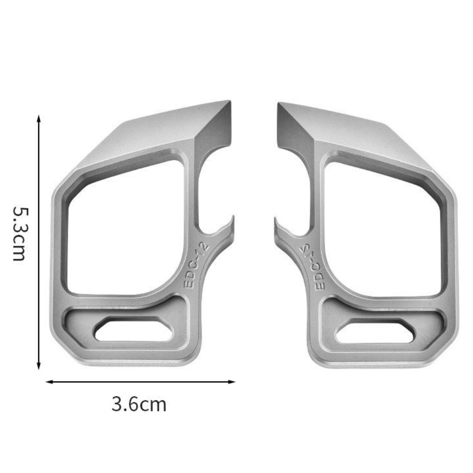 Titanium Alloy EDC Pry Bar Mutli Tool Bottle Opener Keychain Outdoor Gear