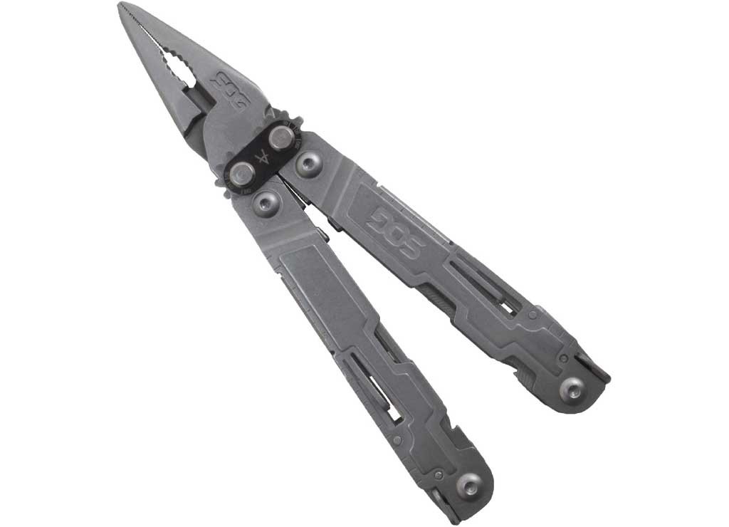 SOG SOG-PA1001-CP PowerAccess Stainless Steel Multi-Tool 18 Tools, Stone Wash