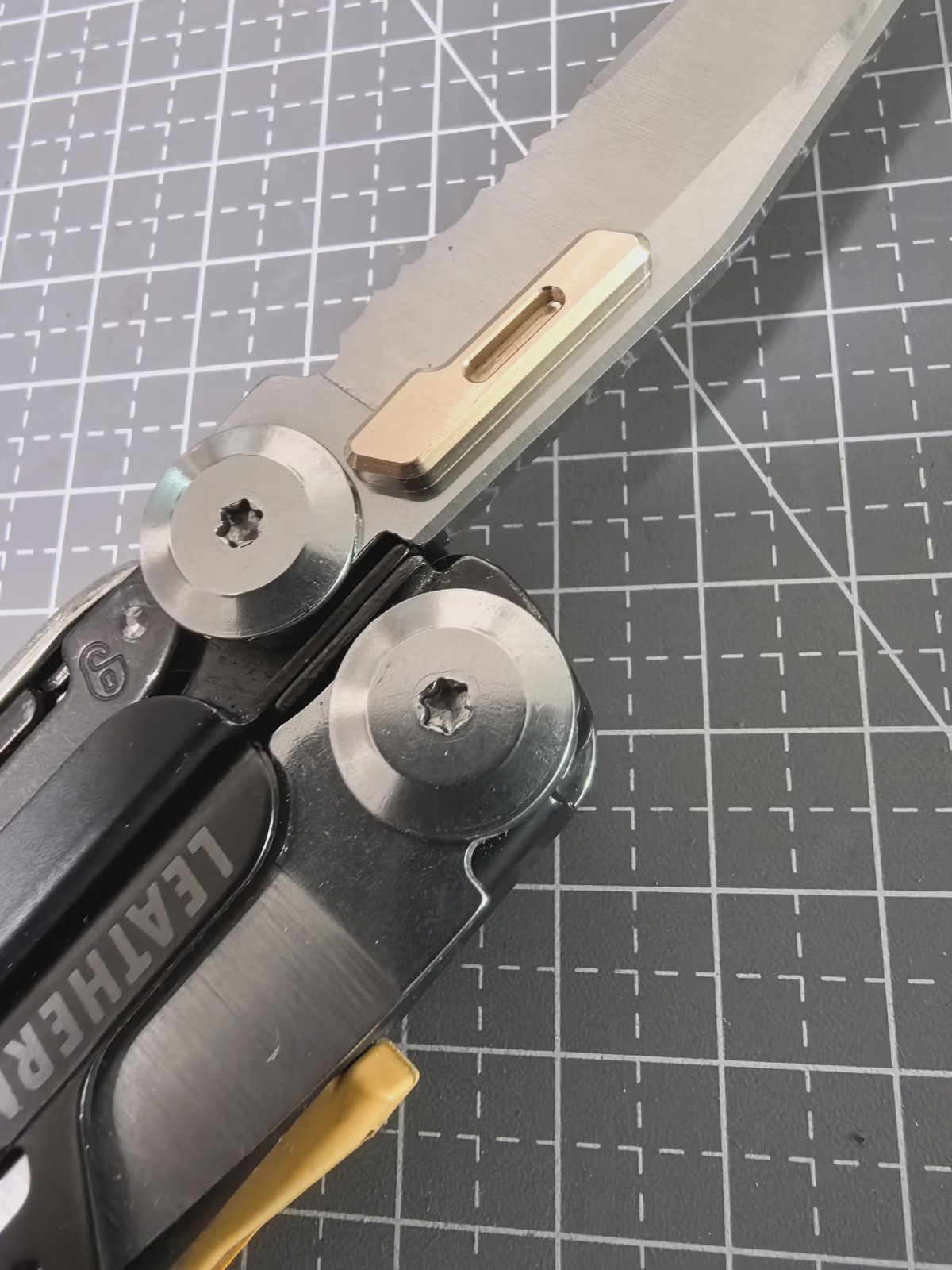 Thumb Stud for Leatherman Signal 7075 Aluminum Brass Quick Open Tab EDC Tool Mod