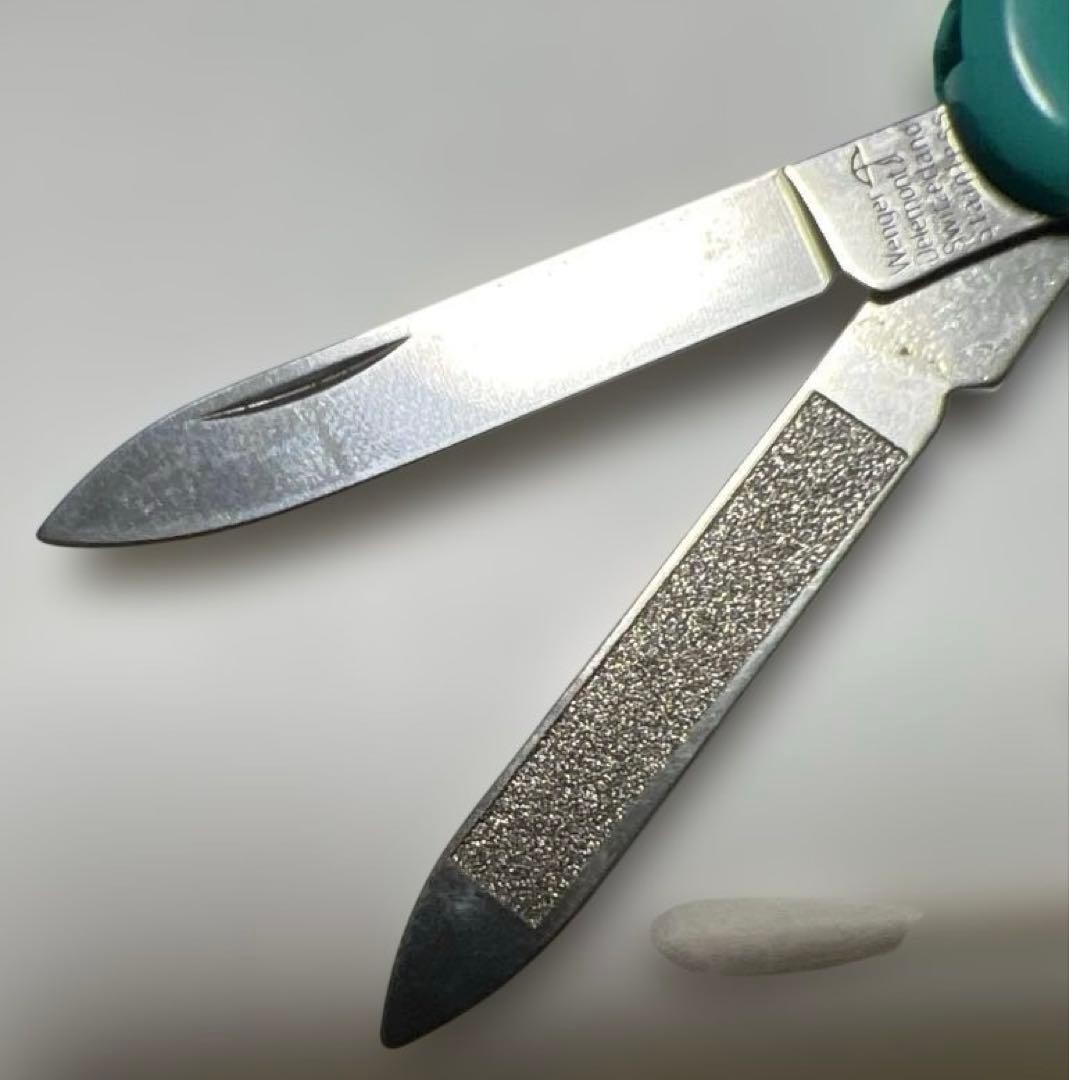 Vintage Rare Wenger 6 Toku Army Knife Teal Blue Green Color