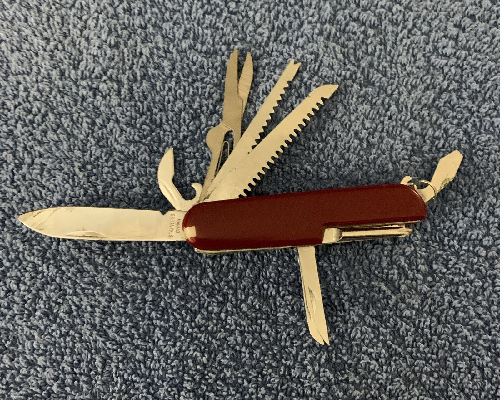Stainless Steel Multi Tool Pocket Knife – 11 Tools including knife, saw,awl(SB1)