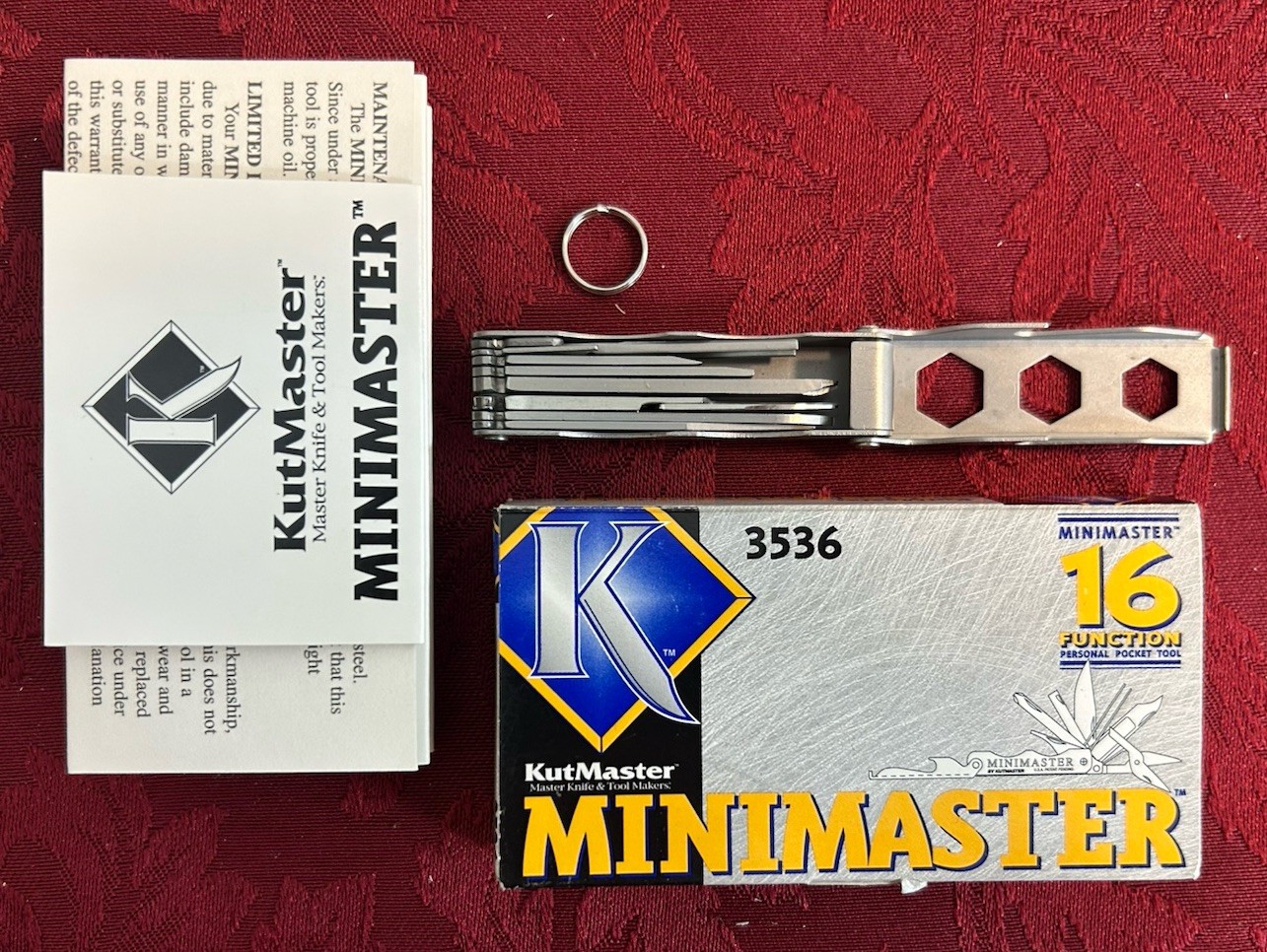 Vintage Kutmaster Minimaster Tool Knife USA Mini Multitool NIB