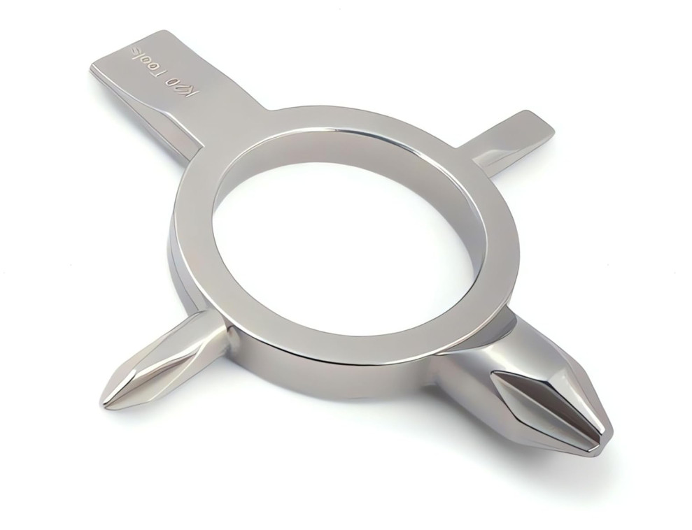 Screwdriver Keychain with Phillips and Flat Head – Tiny EDC Pocket Tool (#1, #2)