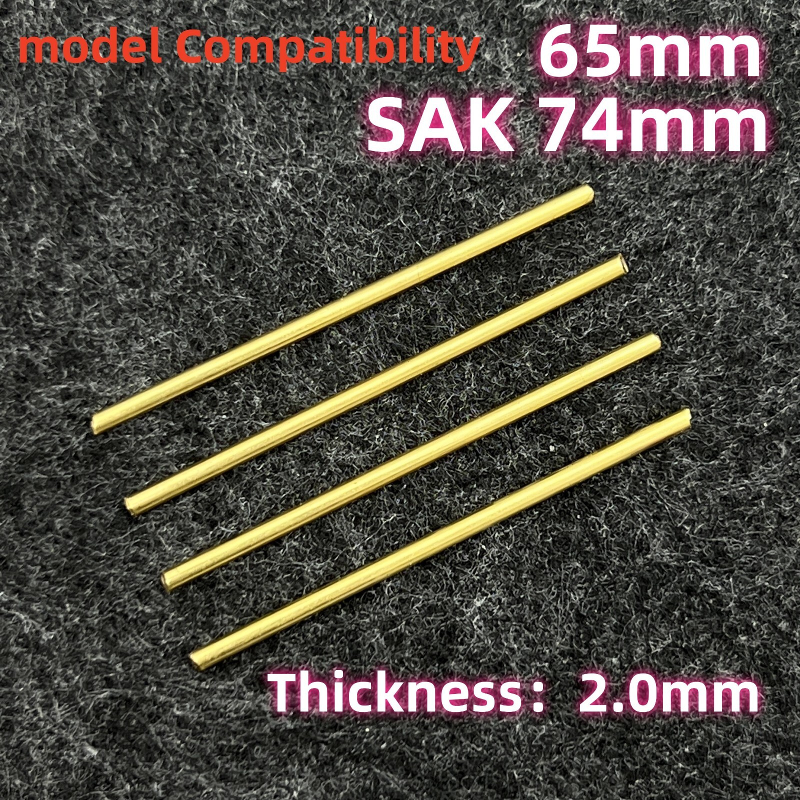 4pcs 2.0mm H62 Copper Rod Rivet for 65mm 74mm Victorinox Swiss Army Knife SAK