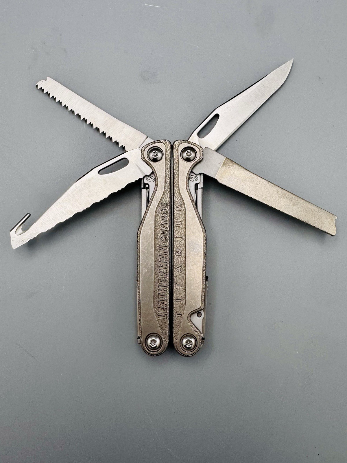 Leatherman Charge+ TTi Titanium Multi-Tool Open Box Never Used Complete w/Sheath