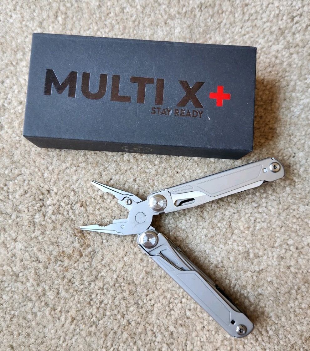 NEW Lone Survivalist Multi X + tool, survival tool, pliers, scissors, knife etc