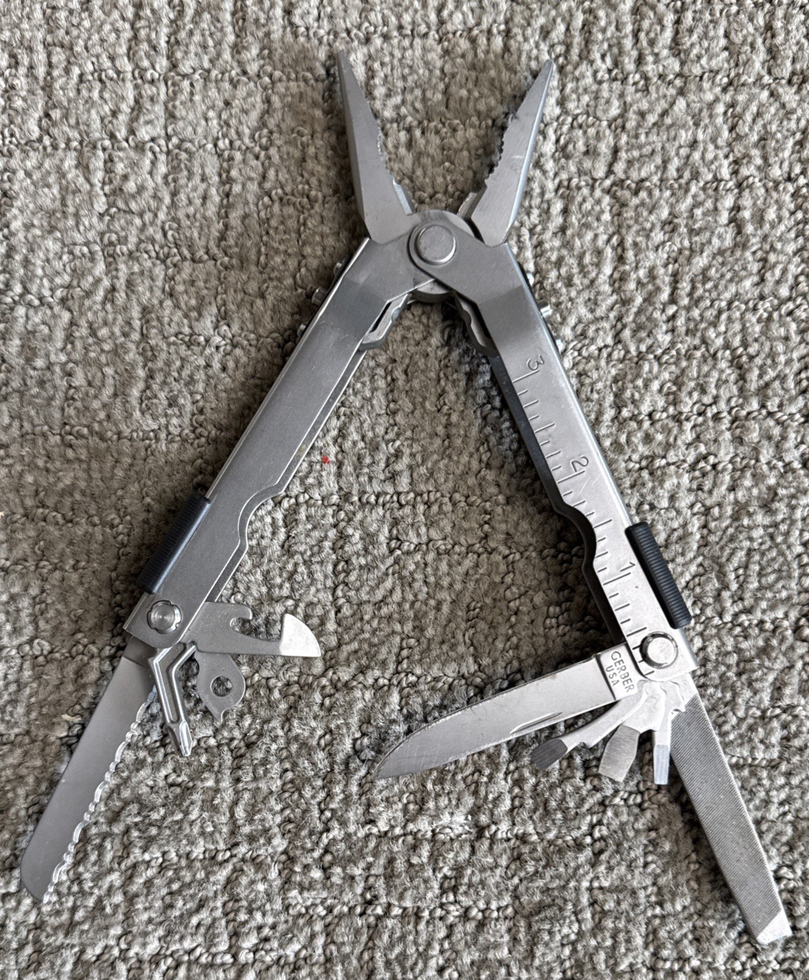 VTG Gerber Multiplier Multi-Tool USA Made Sliding Pliers w/ Sheath Excellent