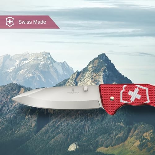 Victorinox Evoke Alox Swiss Army Knife Featuring a Foldable Blade with Thumb