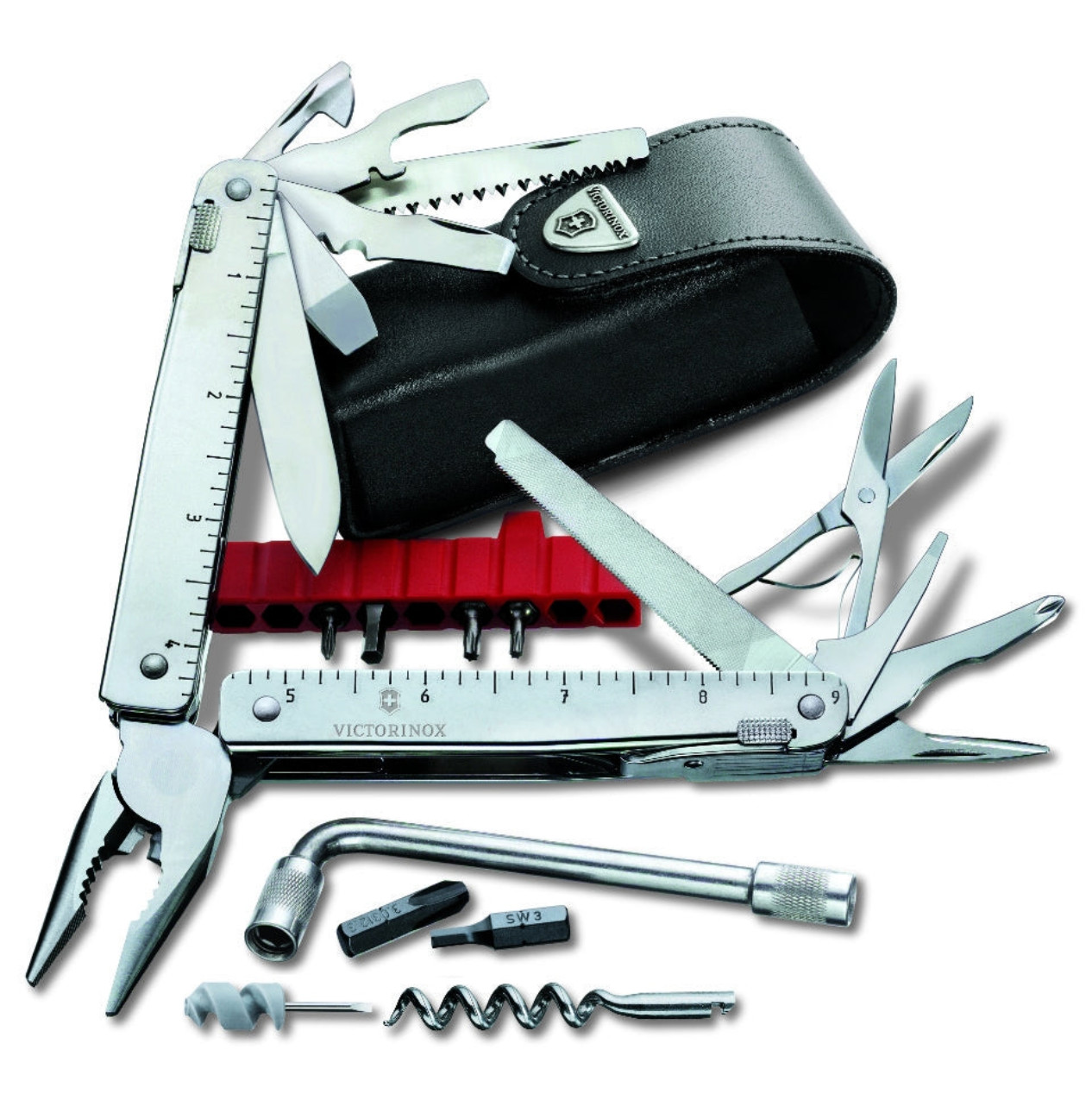 Victorinox Swiss Army Knife, Swisstool With Black Pouch 3.0338.L New In Box