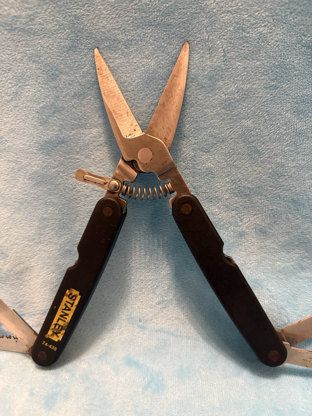STANLEY 74-438 Folding Pocket Knife Shears Multi Tool Stainless Handyman