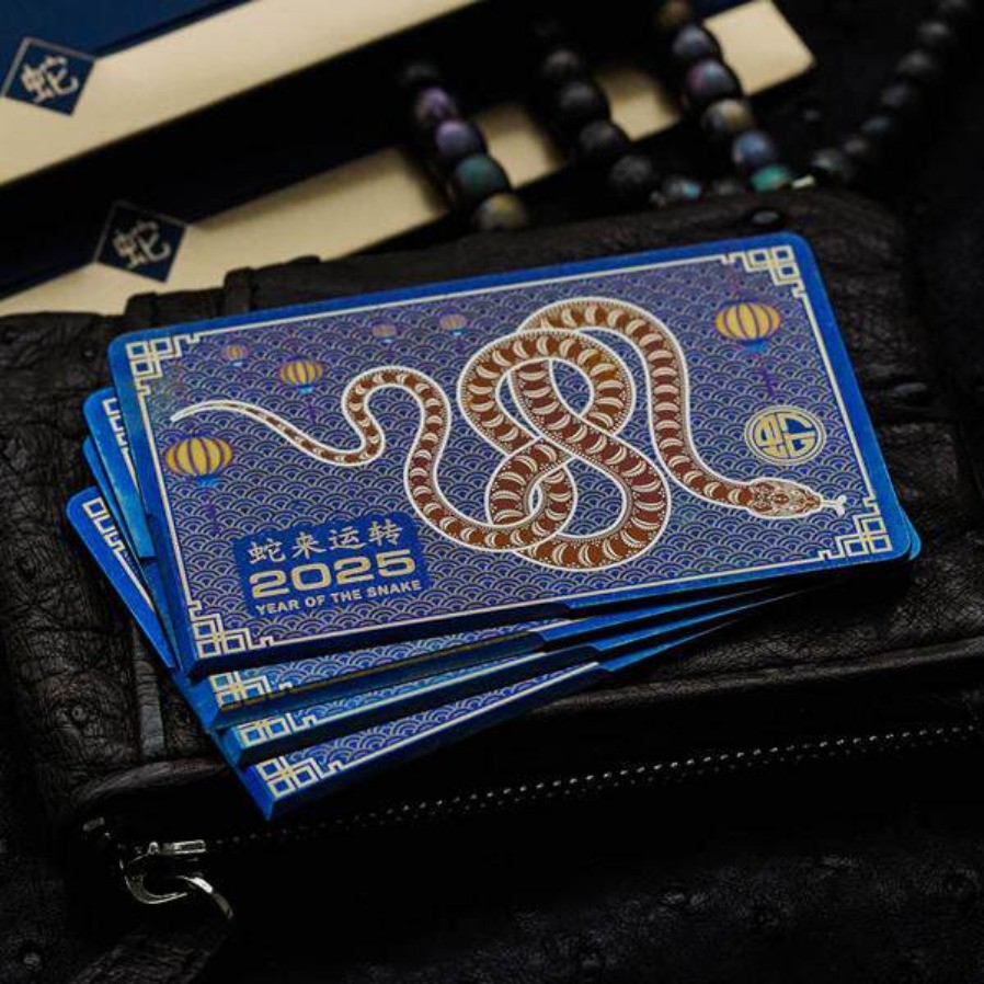 Titanium alloy EDC tool card 2025 Collector’s Edition China Snake Knife Card