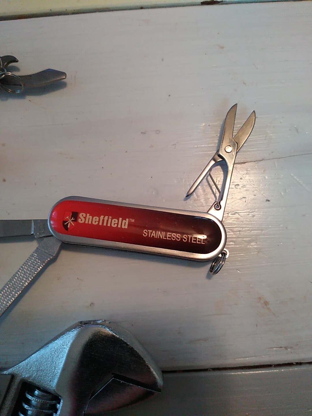 Sheffield 5Pc Pocket Knife Tool Kit: Multi-Function Pocket Knives