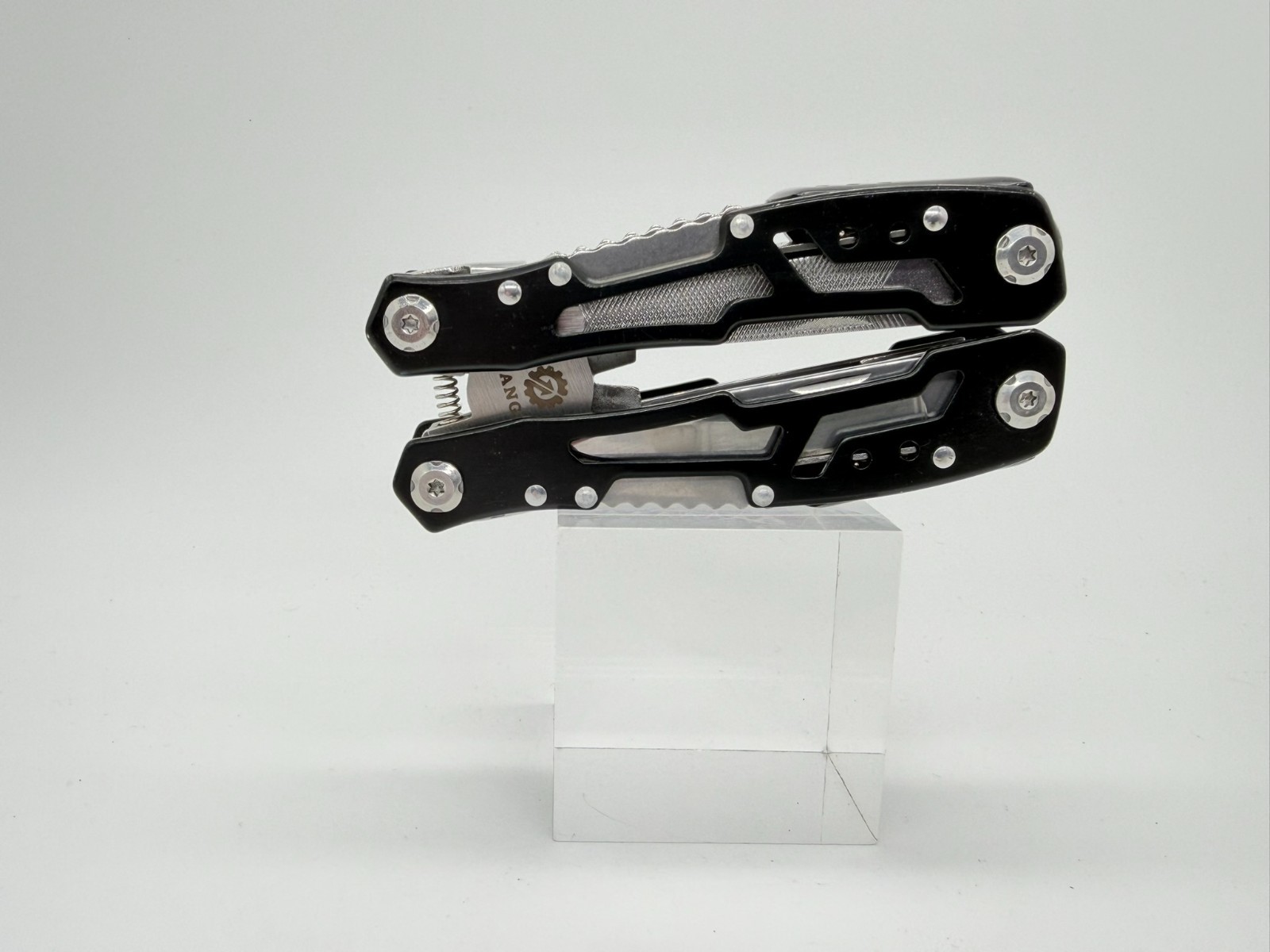 FANGFO 15-in-1 Multi-Tool Black Skeletonized Heavy Duty Pocket Pliers EDC Tool