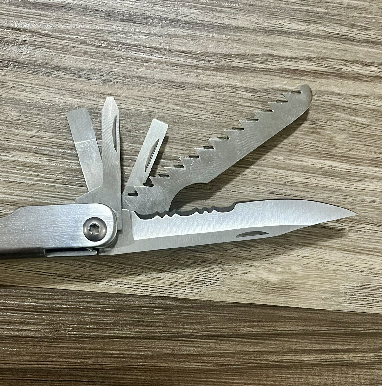 Unbranded 8-in-1 Multi Tool Folding Pocket Knife Survival Fishing Outdoor Camp