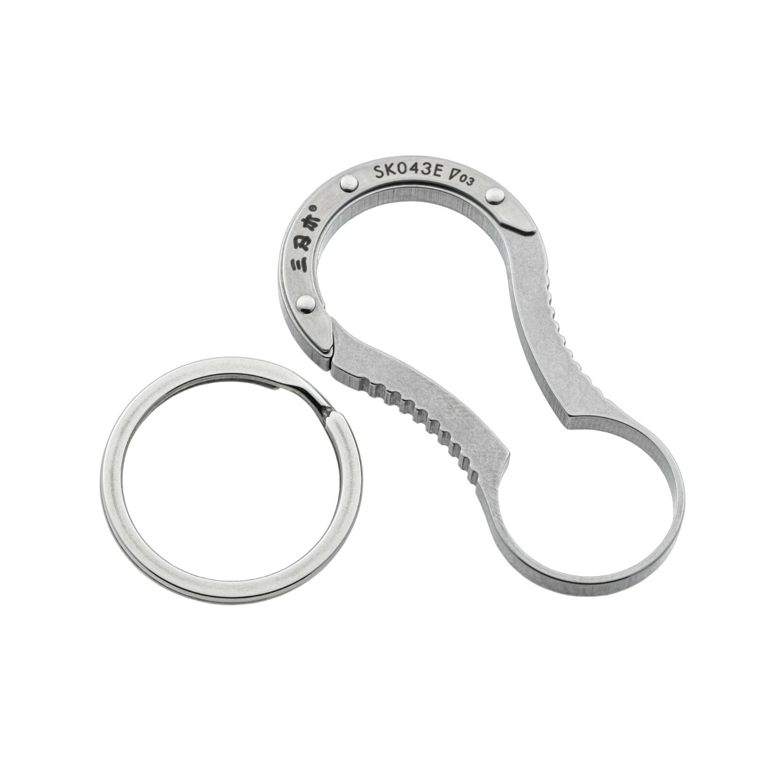 Sanrenmu SK043E Gourd Shape Keychain Tool Outdoor Hanging Buckle with Key Ring
