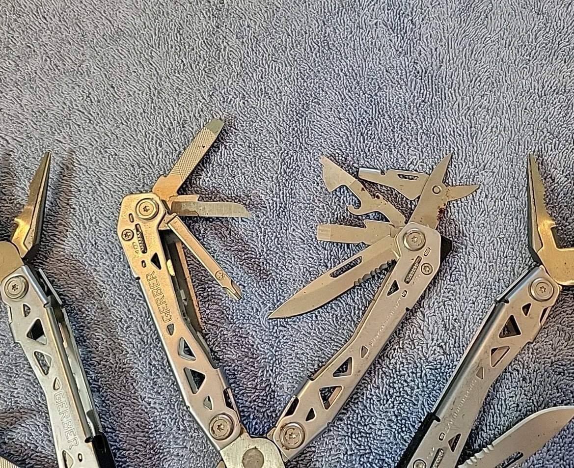 Gerber Suspension NXT Multi Tools – LOT OF 12 – Pliers, Scissors, Knife, File