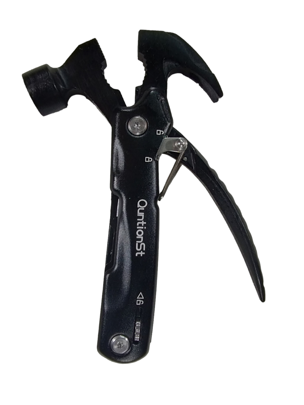 QuntionSt 12 in 1 Black Multi Tool Hammer Saw Blade Screwdriver Pliers New