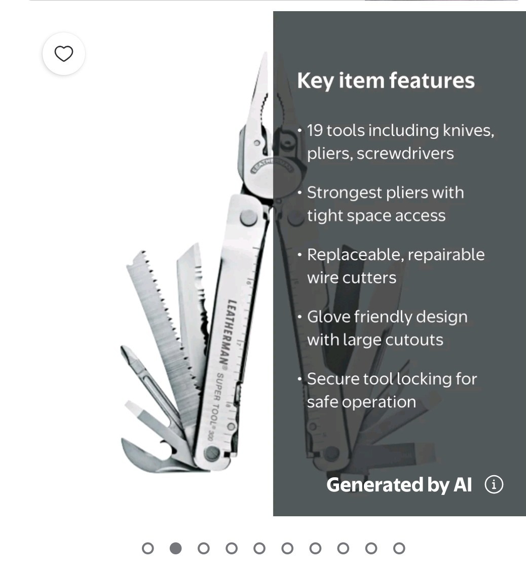 Leatherman Super Tool 300 Stainless Steel Multi-Tool – New/Unused – Open Box