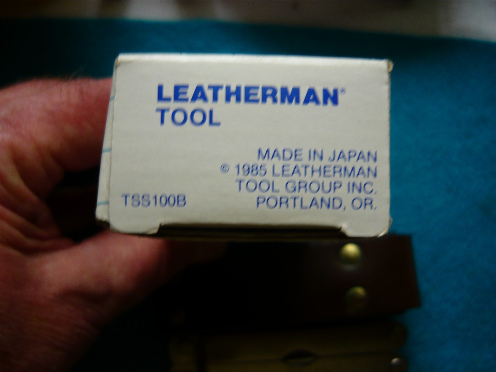 ***Leatherman BIG LETTER PST Multi-Tool -Japan NIB***Dk Brown sheath