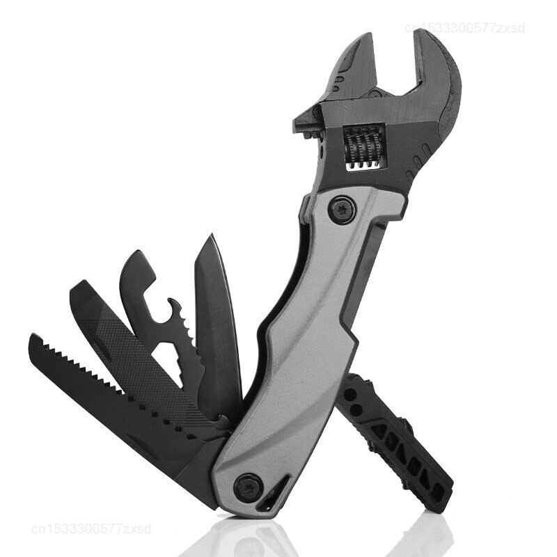 Multi Function Knife Tool With Screwdriver Wrench Purpose Travel Pocket Folding