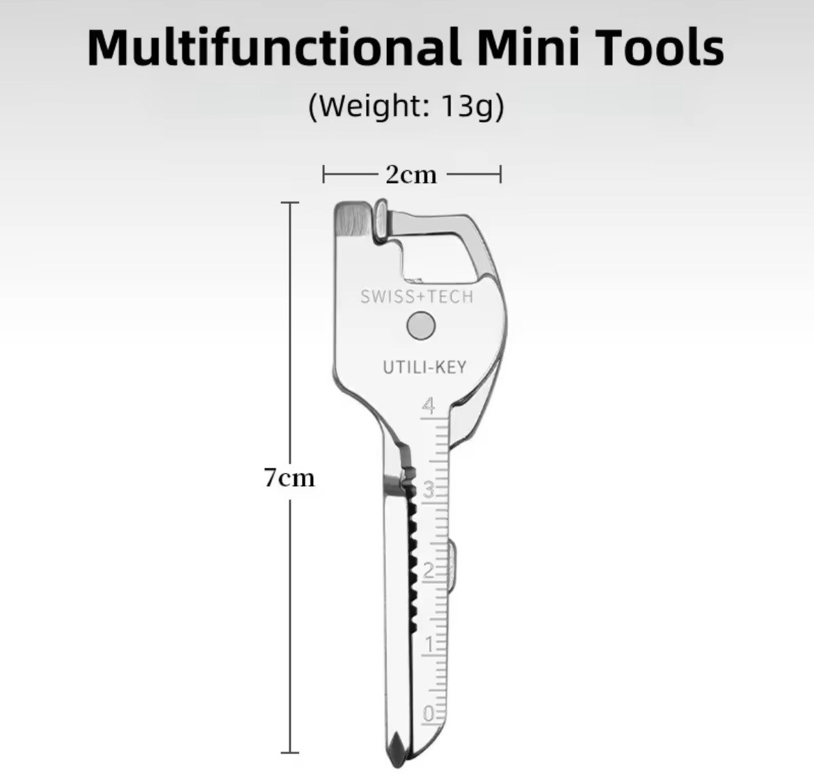 Multifunctional Multi-tool Keychain Folding Tool 6-in-1 Multitool