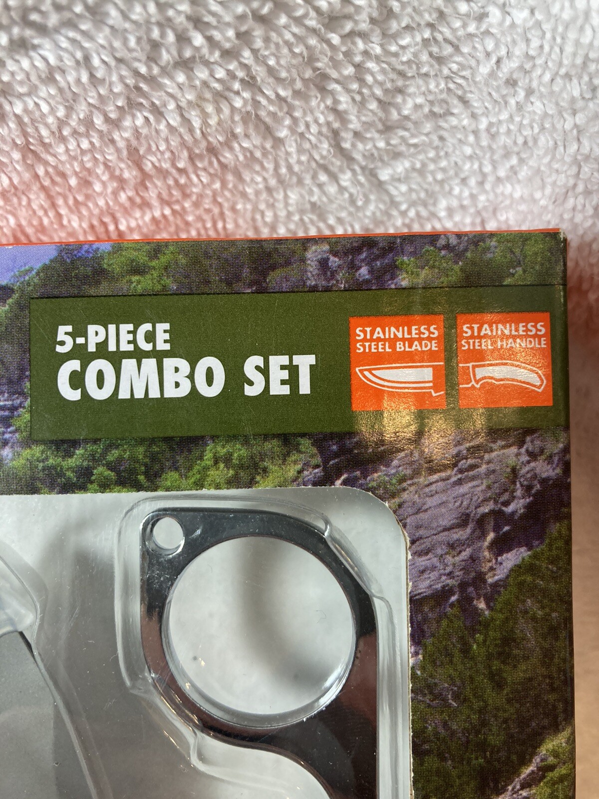 Knife￼ 5 Piece Combo set Stainless Steel Ozark Trail Outdoor Equipment Sealed