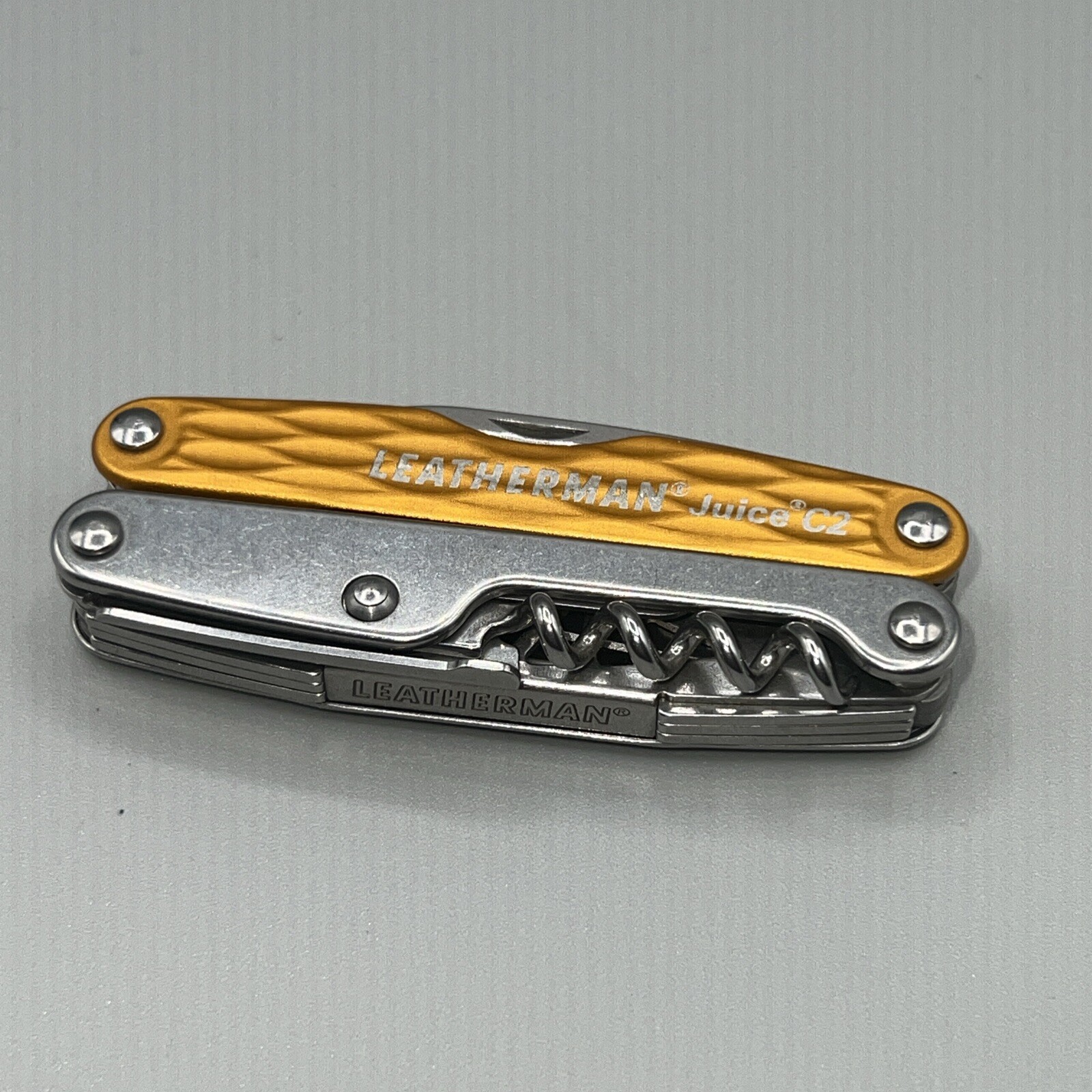 Leatherman Juice C2 831918 Sunrise Yellow Rare Discontinued Display Model