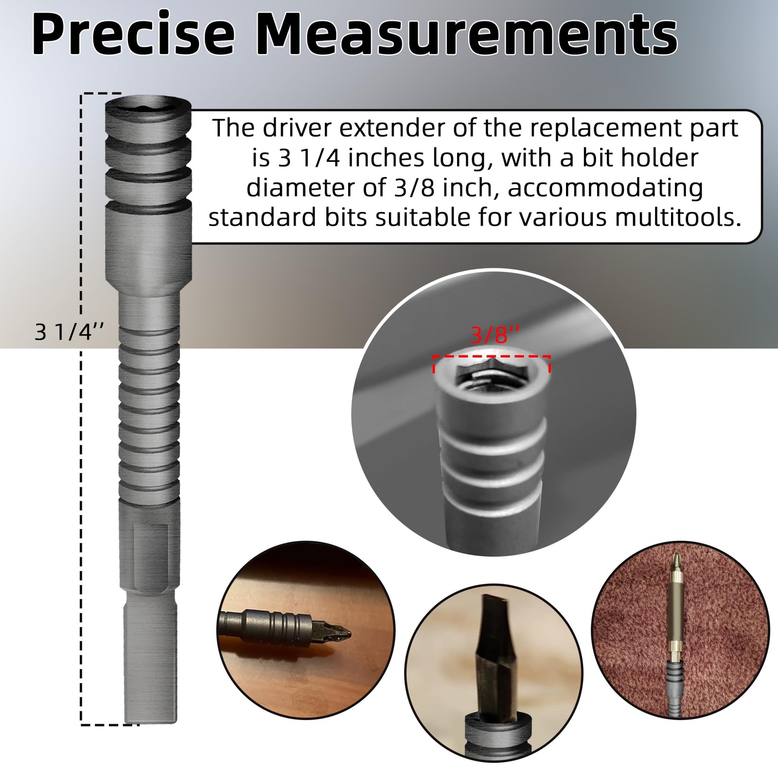 2Pack Calvana Multitool Bit Driver Extender, Ratchet Driver, Addon Accessory …