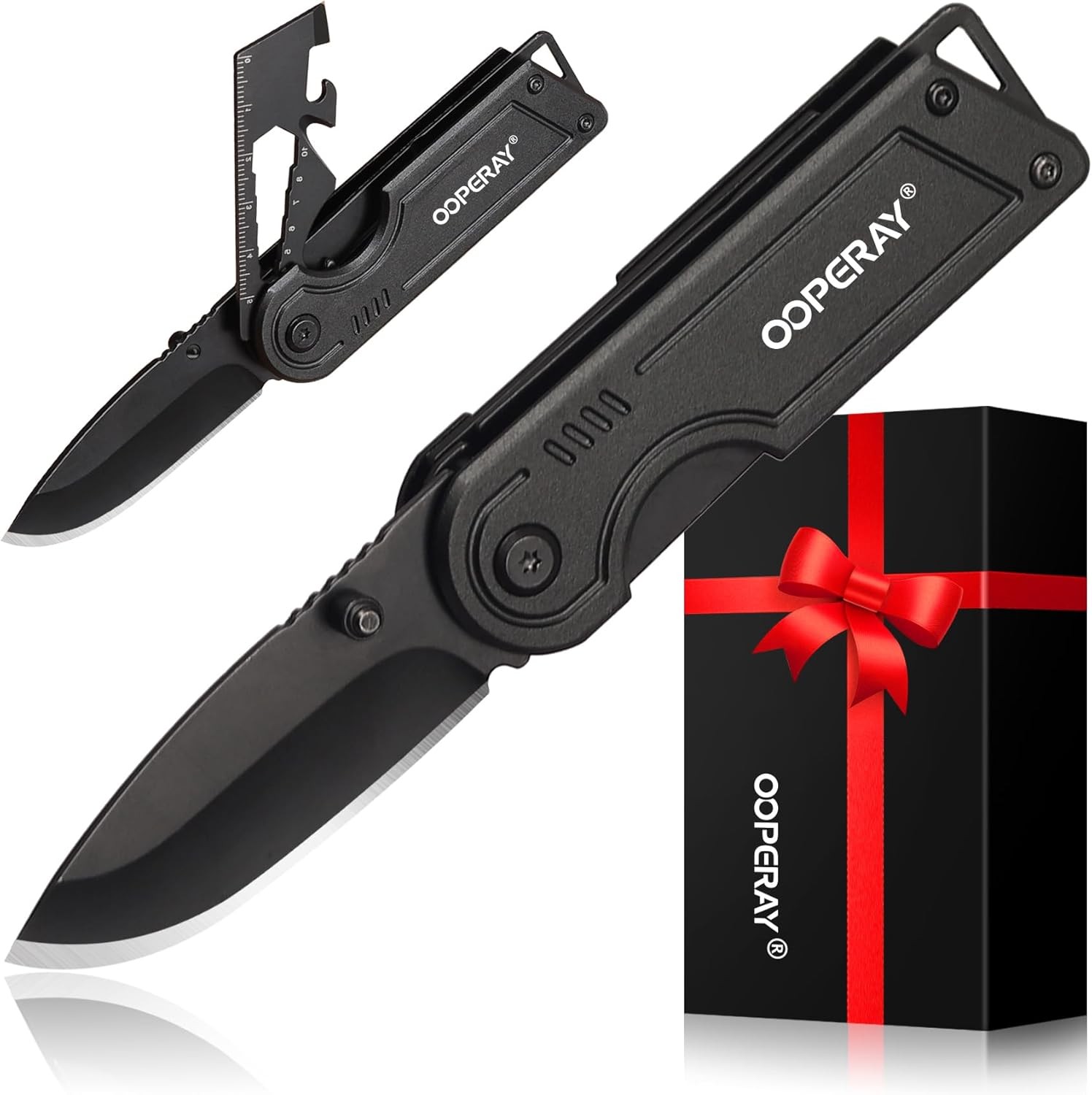 Multitool Pocket Knife EDC Box Cutter Gifts Men Fishing Hunting Camping