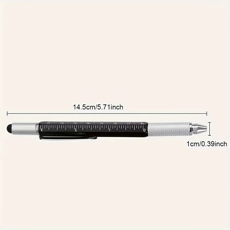 7-in-1 Multifunctional Tool Pen – New – Black