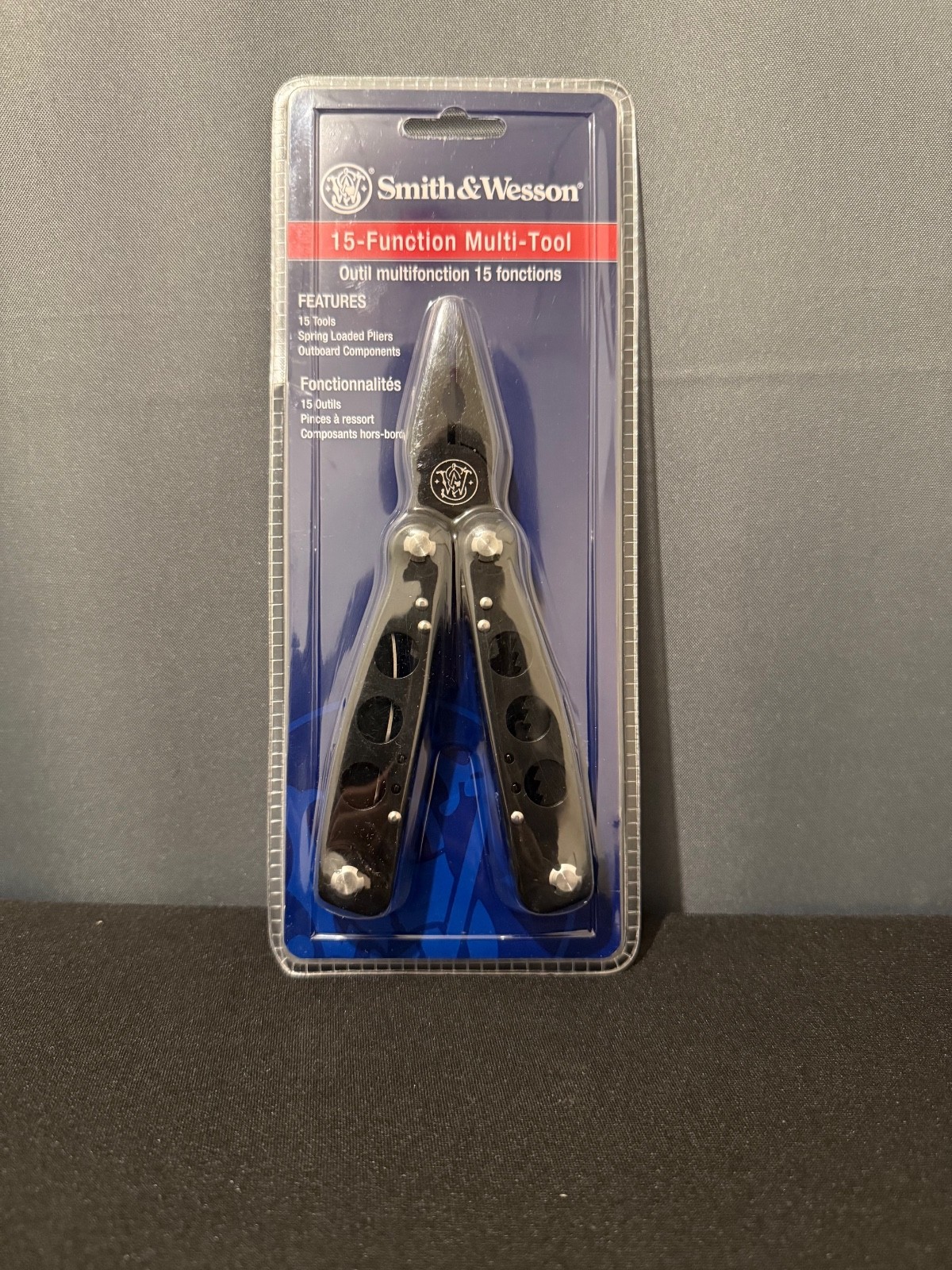 SMITH & WESSON 15 Function Multi-Tool Black SHEATH CASE New