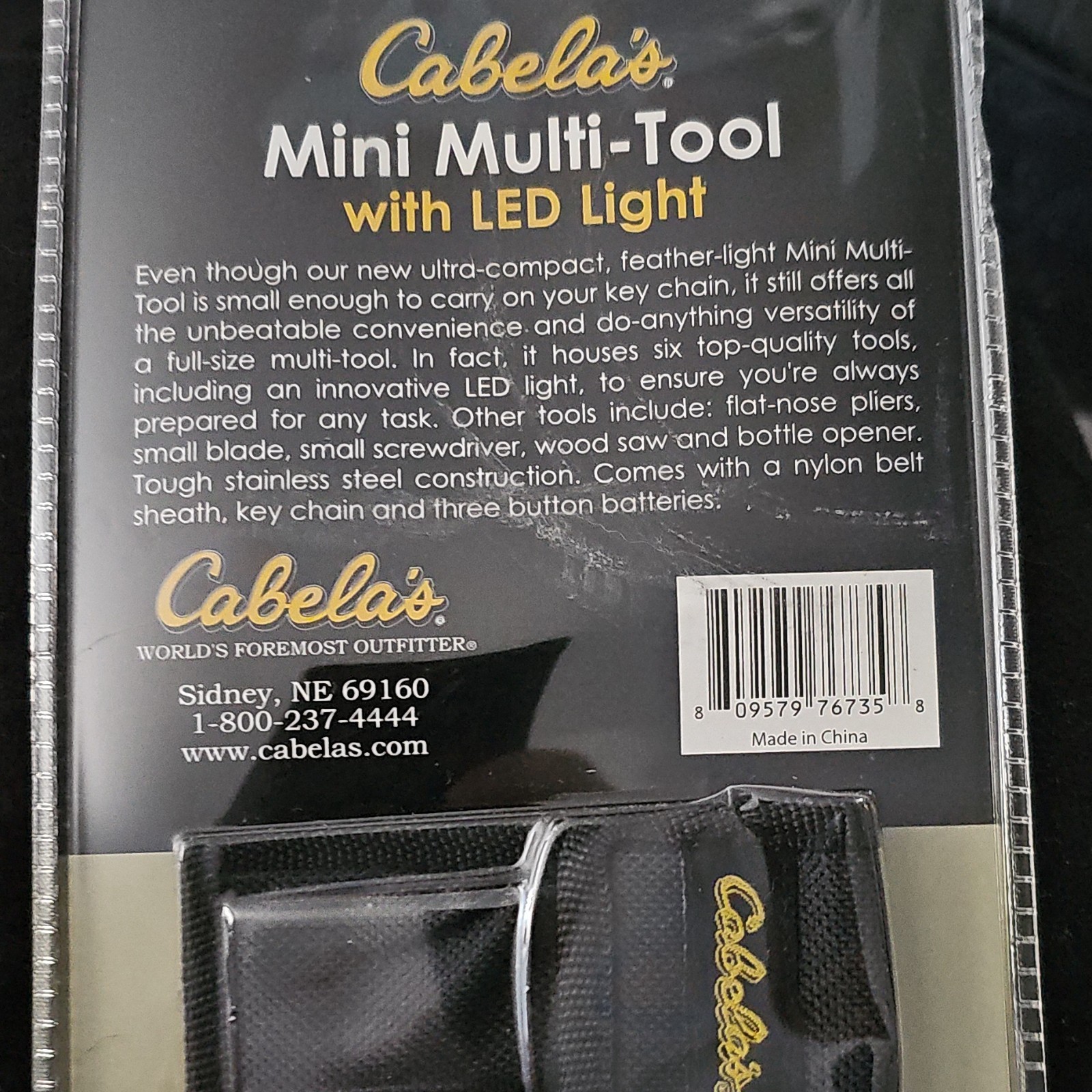 Cabeĺas Mini Multi Tool With LED Light
