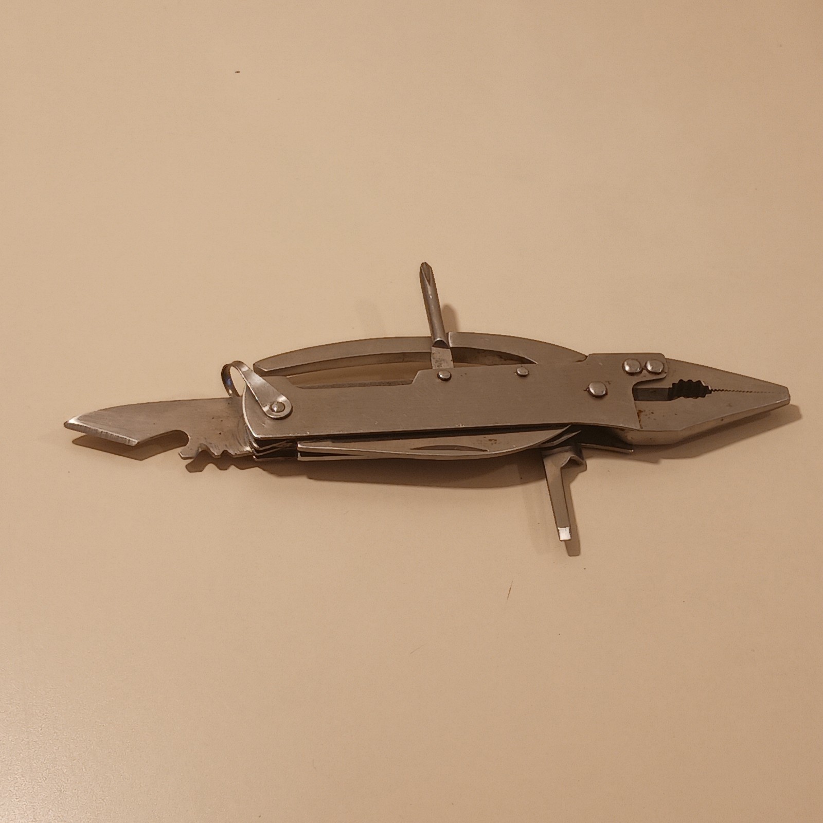 MAXAM 6″ Stainless Steel Multi-Tool Folding Pliers Knife Survival Camping Gear