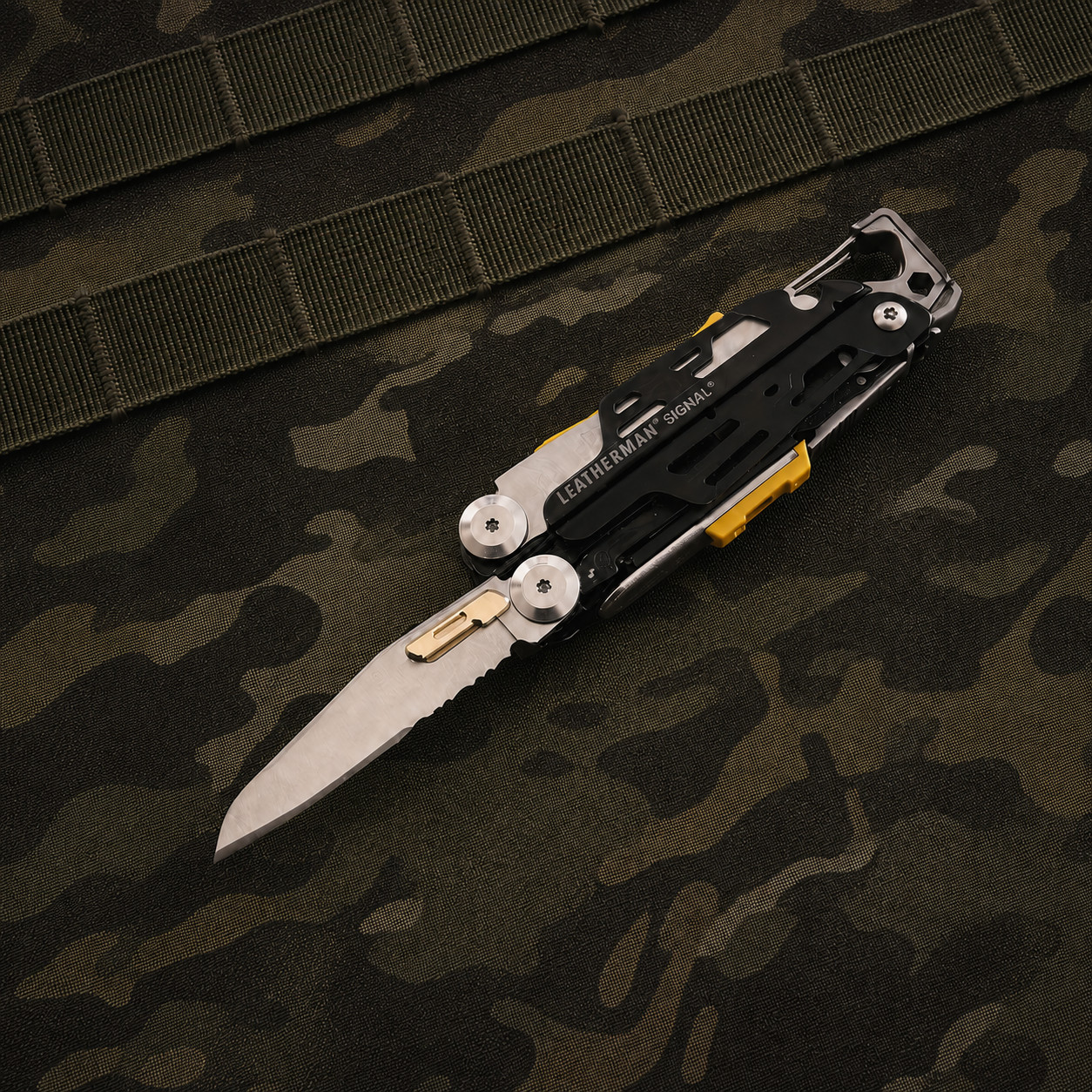 Thumb Stud for Leatherman Signal 7075 Aluminum Brass Quick Open Tab EDC Tool Mod