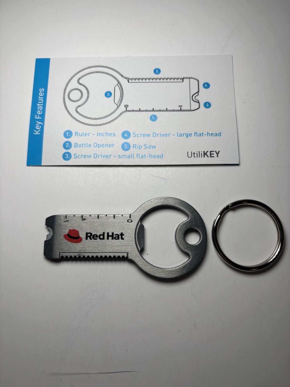 Utilikey Multi-purpose Utility Tool Red Hat Vendor Gift