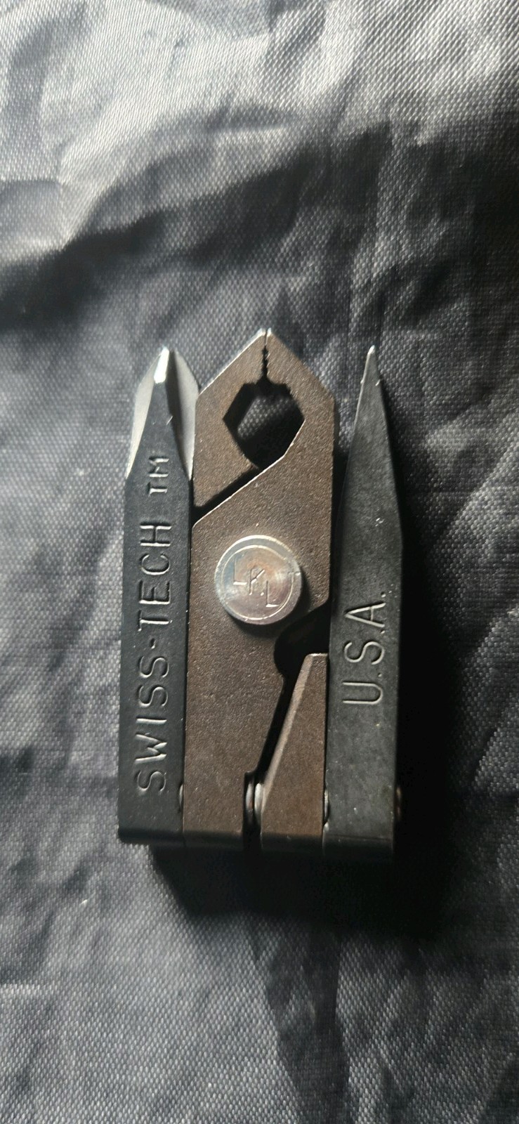 Vintage Swiss-Tech USA Micro Tool Black Phillips Flathead Pliers nice
