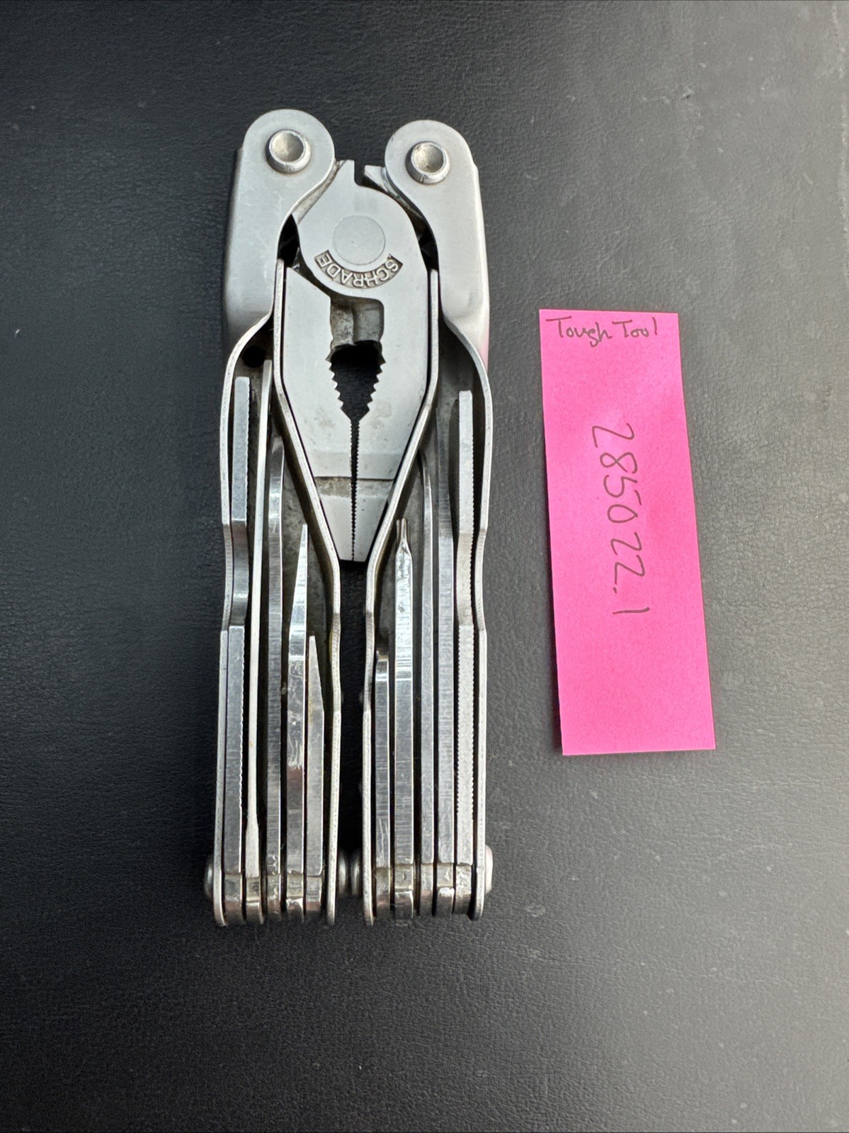 Schrade Tough Tool Multi Tool Silver Stainless Steel Handles