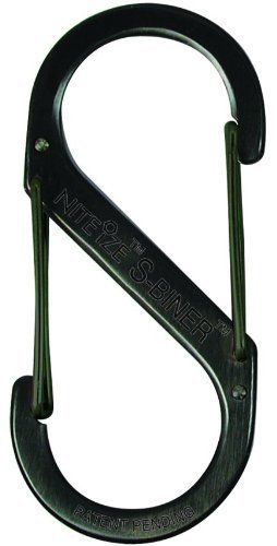 (2) Nite Ize Stainless Steel S-Biner No. 3 Carabiner Style Clips S Hook