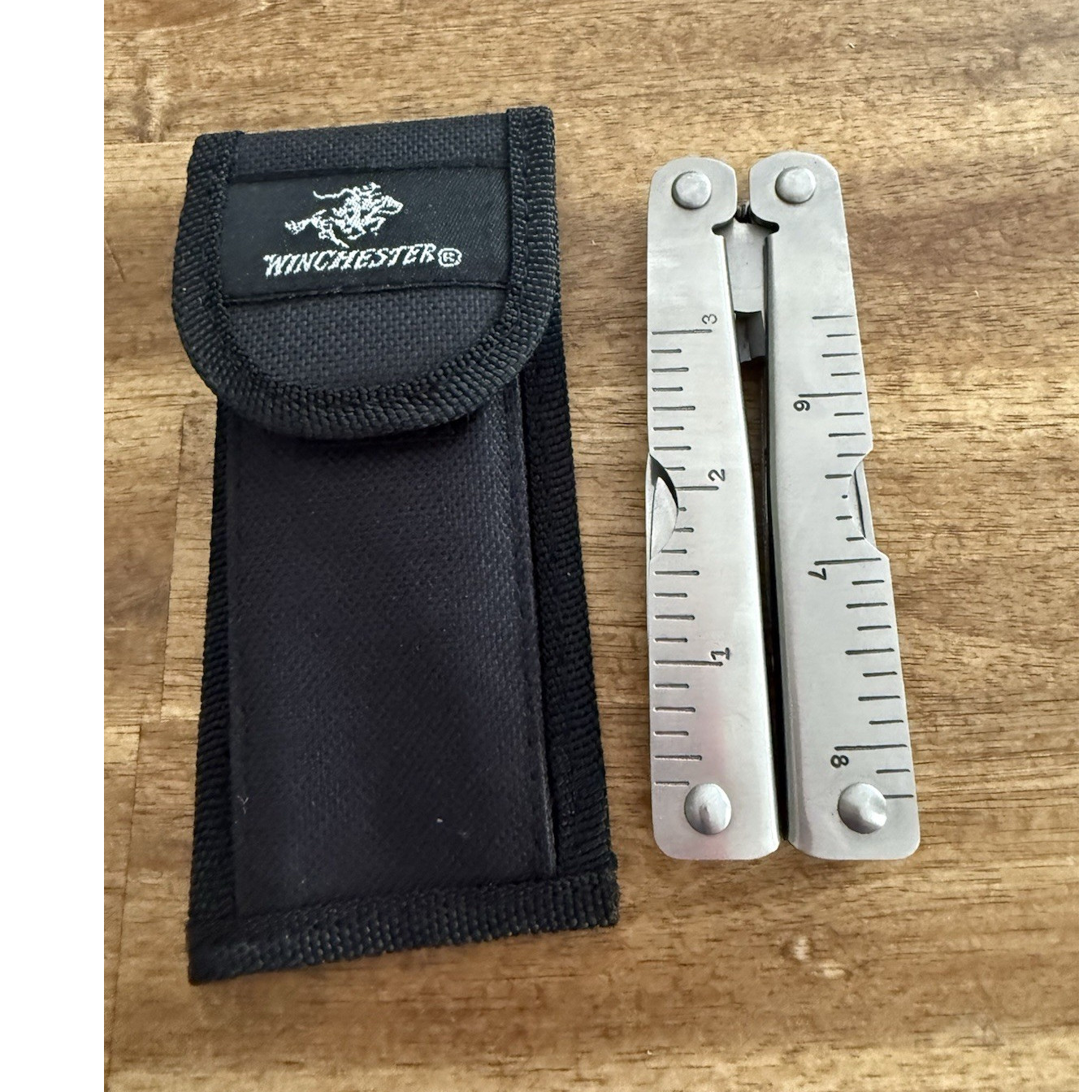 Winchester 9-in-1 Stainless Steel Multi-Tool Pliers 2in Straight Blade Sheath