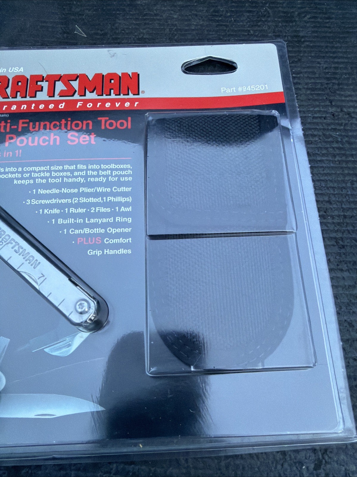 Rare Sears Craftsman USA Nos Multi Function Tool And Pouch Multitool 45201 12 Tl