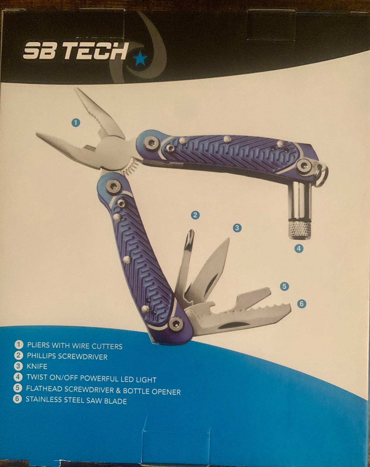 SB Tech Multi-Tool With Led Light