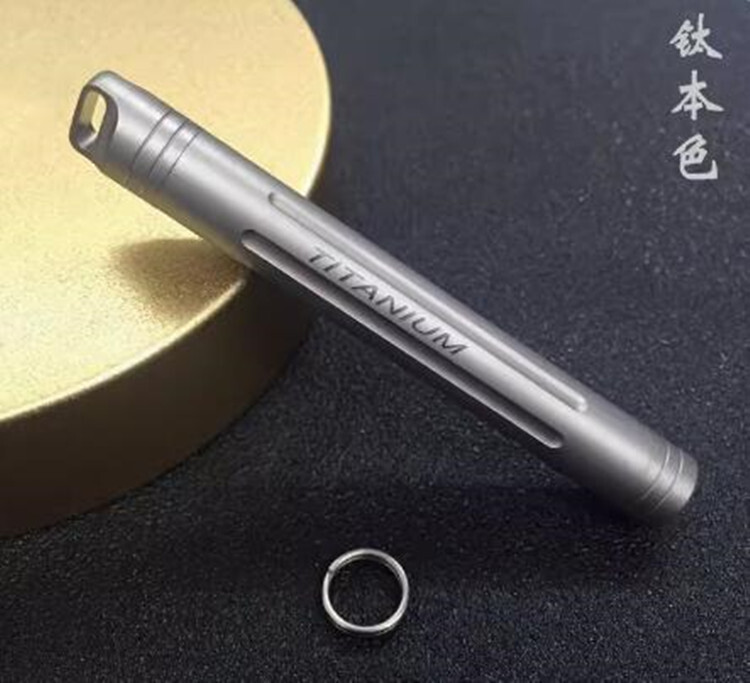 Titanium Portable Outdoor Pill Capsula Case EDC Waterproof Storage Multi Tool