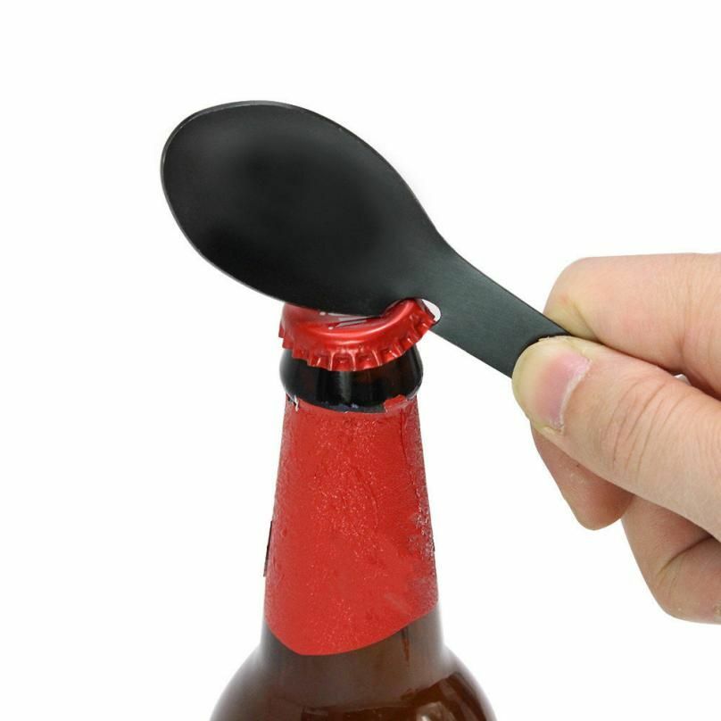 Camping Multi-functional Cookware Spoon Fork Bottle Opener Portable Tool Outdoor