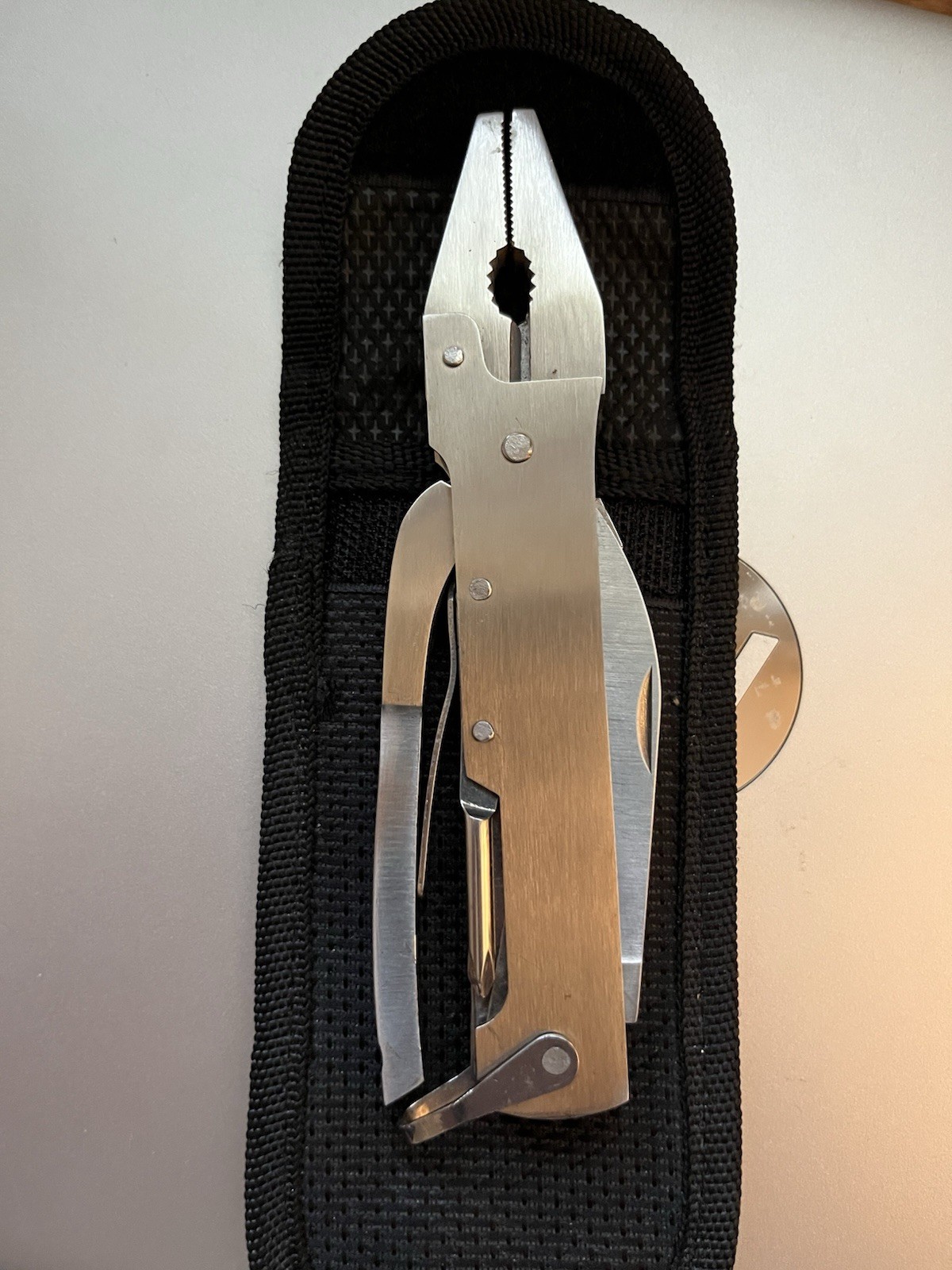 Maxam Pocket Knife Multi Tool Stainless Steel New with pouch Camping Hiking C1