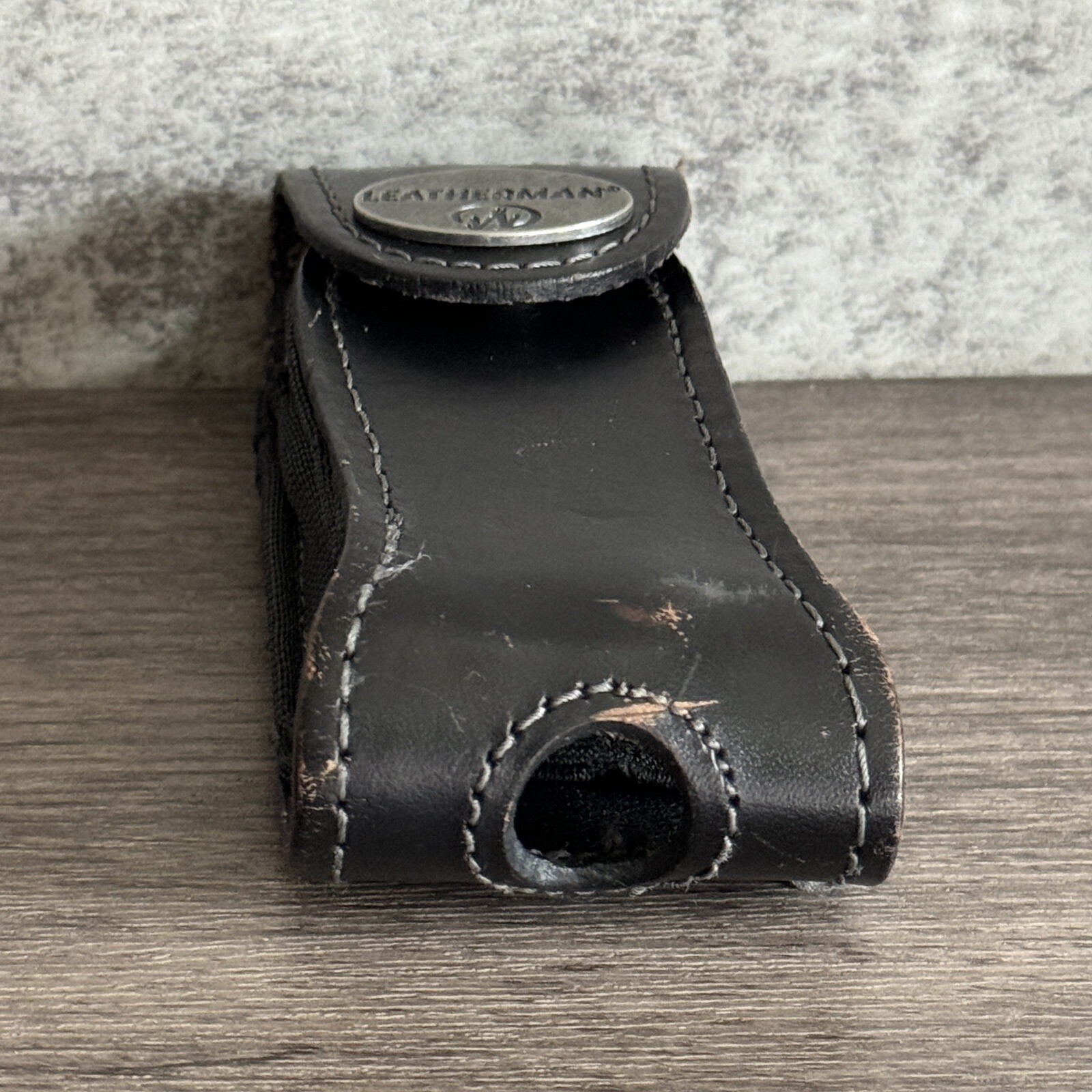 Vintage Leatherman Leather Sheath w/metal Logo for Wave Charge Wingman Sidekick