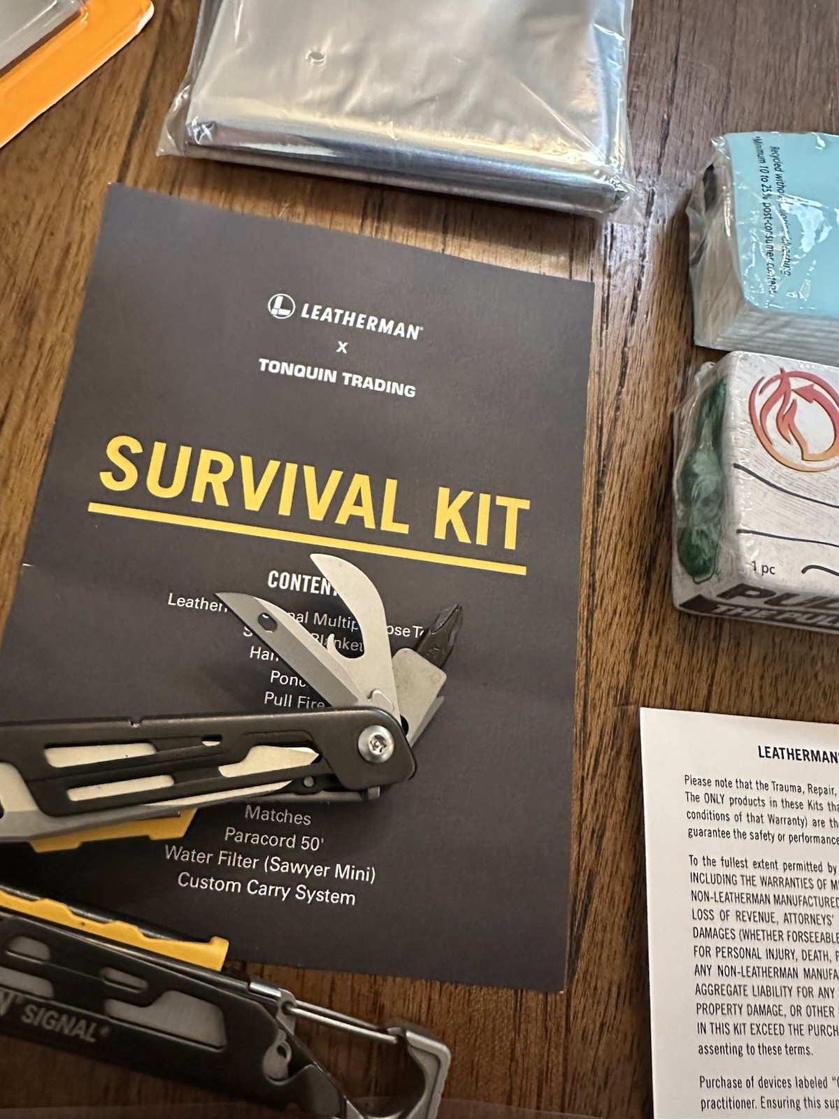 Leatherman X Tonquin Trading Survival Kit w/ Insert and Signal, Limited Edition